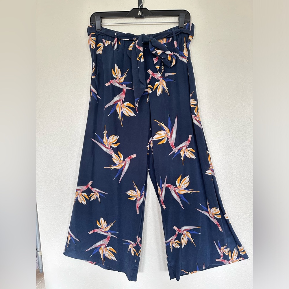 Amour Vert Silk Floral Pants - Size M